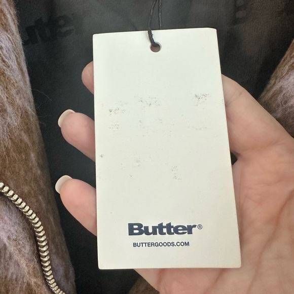 Butter NWT Jacket w/Hood Brown & Purple Size XL Tartan Outlander Vibe - Picture 12 of 16